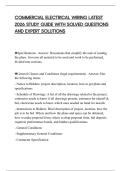 COMMERCIAL ELECTRICAL WIRING LATEST 2026 STUDY GUIDE WITH SOLVED QUESTIONS AND EXPERT SOLUTIONS