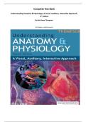 Complete Test Bank Understanding Anatomy & Physiology&colon; A Visual&comma; Auditory&comma; Interactive Approach&comma; 4th Edition&period; By Gale Sloan Thompson&period; &lpar;All Chapters&comma; Veified Answers&rpar;