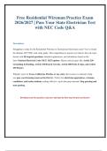 Residential Wireman Exam Prep 2027&colon; NEC Practice Questions & Answers