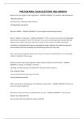 PHR 2500 FINAL EXAM QUESTIONS AND ANSWERS