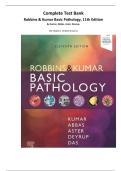 Complete Test Bank Robbins & Kumar Basic Pathology&comma; 11th Edition By Kumar&comma; Abbas&comma; Aster&comma; Deyrup&period; &lpar;All Chapters&comma; Verified Answers&rpar;