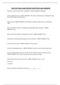 RAD 100 FINAL EXAM REVIEW QUESTIONS AND ANSWERS