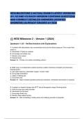  HESI MILESTONE 2 ACTUAL EXAM 3 LATEST VERSIONS &lpar;V1&comma; V2 AND V3&rpar; EACH VERSION CONTAINS QUESTIONS AND CORRECT DETAILED ANSWERS &lpar;VERIFIED ANSWERS&rpar; &lowbar;ALREADY GRADED A&plus; 2026&period;pdf