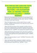 Teas English and language usage Exam Questions with Correct Solutions&vert;&vert;100&percnt; Guaranteed Pass&vert;&vert;A&plus; GRADED&vert;&vert;Updated 2025&sol;2026 Syllabus&vert;&vert;<<Newest Version>>