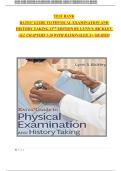TEST BANK BATES&rsquo; GUIDE TO PHYSICAL EXAMINATION AND HISTORY TAKING 13TH EDITION BY LYNN S&period; BICKLEY ALL CHAPTERS 1-20 WITH RATIONALES&vert; A&plus; GRADED 