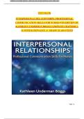 TEST BANK INTERPERSONAL RELATIONSHIPS&colon; PROFESSIONAL COMMUNICATION SKILLS FOR NURSES 9TH EDITION BY KATHLEEN UNDERMAN BOGGS COMPLETE CHAPTERS 1-26 WITH RATIONALES&vert; A&plus; GRADE GUARANTEED