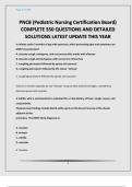 PNCB &lpar;Pediatric Nursing Certification Board&rpar; COMPLETE