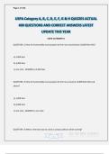 USPA Category A&comma; B&comma; C&comma; D&comma; E&comma; F&comma; G & H QUIZZES ACTUAL 400 QUESTIONS AND CORRECT ANSWERS LATEST UPDATE THIS YEAR