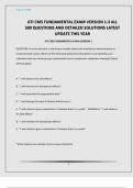 ATI CMS FUNDAMENTAL EXAM VERSION 1-3 ALL 500 QUESTIONS AND DETAILED SOLUTIONS