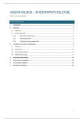 Samenvatting Thoraxpathologie - Prof&period; Dr&period; Weynands