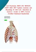 Lab Practicum&colon; BIOS 252&sol; BIOS252 &lpar;NEW 2026&sol; 2027 Update&rpar; Anatomy and Physiology II with Lab &vert; Questions & Answers &vert; Grade A&vert; 100&percnt; Correct &lpar;Verified Solutions&rpar;-Chamberlain