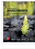 TEST BANK FOR Fundamentals of Investments&colon; Valuation and Management 10th edition by Steve Dolvin&comma; Bradford D&period; Jordan  ISBN&colon; 978-1266273131 COMPLETE GUIDE ALL CHAPTERS COVERED 100&percnt; VERIFIED A&plus; GRADE ASSURED&excl;&excl;&excl;&excl;NEW LATEST UPDATE&excl;&excl;&excl;&excl;&excl;