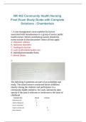 NR 442 &ndash; Community Health Nursing Final Exam Study Guide with Complete Solutions &lpar;Chamberlain&rpar; 2026&sol;2027