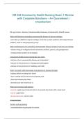 NR 442 &ndash; Community Health Nursing Exam 1 Review with Complete Solutions &ndash; A&plus; Guaranteed &lpar;Chamberlain&rpar; 2026&sol;2027