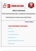 NR 511 Final Exam Exam bundle 2026
