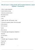 NR 327 Exam 1 &ndash; Study Guide with Complete Solutions &vert; Latest Update &vert; Chamberlain 2026&sol;2027