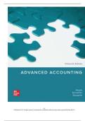 SOLUTION MANUAL FOR Advanced Accounting 15th Edition by Joe Ben Hoyle&comma; Thomas Schaefer&comma; Timothy Doupnik ISBN&colon; 978-1264798483 COMPLETE GUIDE ALL CHAPTERS COVERED 100&percnt; VERIFIED A&plus; GRADE ASSURED&excl;&excl;&excl;&excl;&excl;NEW LATEST UPDATE&excl;&excl;&excl;&excl;&excl;