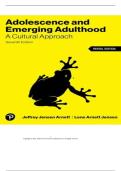 TEST BANK FOR Adolescence and Emerging Adulthood&colon; A Cultural Approach 7th Edition by Jeffrey Jensen Arnett ISBN&colon; 978-0138063245 COMPLETE GUIDE ALL CHAPTERS COVERED 100&percnt; VERIFIED A&plus; GRADE ASSURED&excl;&excl;&excl;&excl;&excl;NEW LATEST UPDATE&excl;&excl;&excl;&excl;&excl;&excl;