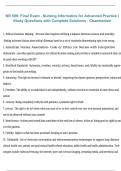 Package deal for NR 599 &ndash; Nursing Informatics for Advanced Practice  Exam Study Guide &vert; Latest Update &vert; Chamberlain 2026&sol;2027