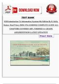 TEST BANK FOR Introduction to Information Systems 9th Edition by R&period; Kelly Rainer&comma; Brad Prince ISBN&colon; 978-1119859932 COMPLETE GUIDE ALL CHAPTERS COVERED 100&percnt; VERIFIED A&plus; GRADE ASSURED&excl;&excl;&excl;&excl;&excl;NEW LATEST UPDATE&excl;&excl;&excl;&excl;&excl;