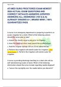 ATI MED SURG PROCTORED EXAM NEWEST  2026 ACTUAL EXAM QUESTIONS AND  CORRECT DETAILED ANSWERS &lpar;VERIFIED  ANSWERS&rpar; ALL ANSWERED &lbrace;100 Q & A&rcub;  ALREADY GRADED A&plus; &vert; BRAND NEW&excl; &vert; 100&percnt;  GUARANTEED PASS 