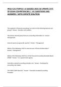 WGU C213 TOPICS 1-6 QUIZZES 2025&sol;26 UPDATE &lpar;51&percnt; OF EXAM COMPETENCIES&rpar; &vert; 141 QUESTIONS AND ANSWERS &vert; WITH COPLETE SOLUTION