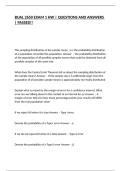 BUAL 2650 EXAM 1 HW &vert; QUESTIONS AND ANSWERS &vert; PASSED&excl;&excl;