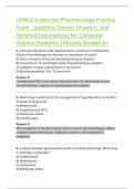 USMLE Endocrine Pharmacology Practice  Exam  Questions Correct Answers&comma; and  Detailed Explanations for Computer  Science Students&vert;&vert;Already Graded A&plus;