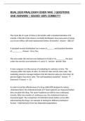 BUAL 2650 FINAL EXAM &lpar;CHEN YAN&rpar; &vert; QUESTIONS AND ANSWERS &vert; SOLVED 100&percnt; CORRECT&excl;&excl;