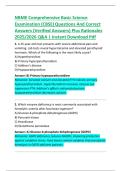 NBME Comprehensive Basic Science  Examination &lpar;CBSE&rpar; Questions And Correct  Answers &lpar;Verified Answers&rpar; Plus Rationales  2025&sol;2026 Q&A &vert; Instant Download Pdf 