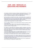 AHIP - 2026 - MODULES 1-5 QUESTIONS AND ANSWERS