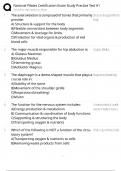 National Pilates Certification Exam Study Practice Test &num;1 &sol; Score 100&percnt; &sol; New 2025 Update &sol; Complete Study Guide