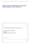 WEEK 2 BSN 325-SHERPATH &vert; QUESTIONS AND ANSWERS &vert; 100&percnt; CORRECT&excl;&excl;