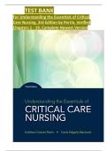 TEST BANK For Understanding the Essentials of Critical Care Nursing&comma; 3rd Edition by Perrin&comma; Verified Chapter 1 - 19&comma; All Chapters &comma; Complete Newest Version