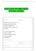 NURS 398 QUESTIONS WITH COMPLETE ANSWERS