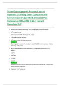Texas Oceanographic Research Vessel Operator Licensing Exam Questions And Correct Answers &lpar;Verified Answers&rpar; Plus Rationales 2025&sol;2026 Q&A &vert; Instant Download Pdf