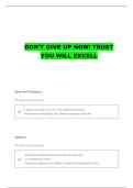 NURS 398 FINAL EXAM QUESTIONS WITH COMPLETE ANSWERS
