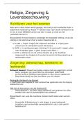 Samenvatting -  Religie zingeving en levensbeschouwing &lpar;A04D9a&rpar;