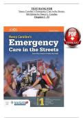 Test Bank For Nancy Caroline&rsquo;s Emergency Care in the Streets 8th Edition by Nancy L&period; Caroline &vert; Chapters 1&ndash;51 &vert; Complete 100&percnt; Guide A&plus;