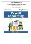 Solution Manual for Payroll Accounting 2024 Landin&comma; 34th Edition  By Bernard J&period; Bieg and Bridget Stomberg&period; &lpar;Chapter 1-7&comma; Latest Edition&comma; 2025&sol;2026&rpar;