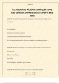 AG ASSOCIATES KAHOOT EXAM QUESTIONS AND CORRECT ANSWERS LATEST UPDATE THIS YEAR&period;