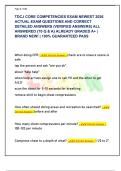 TDCJ CORE COMPETENCIES EXAM NEWEST 2026  ACTUAL EXAM QUESTIONS AND CORRECT  DETAILED ANSWERS &lpar;VERIFIED ANSWERS&rpar; ALL  ANSWERED &lbrace;70 Q & A&rcub; ALREADY GRADED A&plus; &vert;  BRAND NEW&excl; &vert; 100&percnt; GUARANTEED PASS 