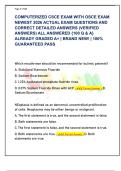 COMPUTERIZED CSCE EXAM WITH OSCE EXAM  NEWEST 2026 ACTUAL EXAM QUESTIONS AND  CORRECT DETAILED ANSWERS &lpar;VERIFIED  ANSWERS&rpar; ALL ANSWERED &lbrace;100 Q & A&rcub;  ALREADY GRADED A&plus; &vert; BRAND NEW&excl; &vert; 100&percnt;  GUARANTEED PASS 