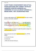 CLEET PHASE 4 EXAM NEWEST 2026 ACTUAL  EXAM QUESTIONS AND CORRECT DETAILED  ANSWERS &lpar;VERIFIED ANSWERS&rpar; ALL  ANSWERED &lbrace;75 Q & A&rcub; ALREADY GRADED A&plus; &vert;  BRAND NEW&excl; &vert; 100&percnt; GUARANTEED PASS