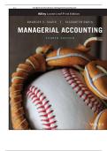 TEST BANK FOR Managerial Accounting 4th Edition by Charles E&period; Davis&comma; Elizabeth Davis ISBN&colon; 978-1119577669 COMPLETE GUIDE ALL CHAPTERS COVERED 100&percnt; VERIFIED A&plus; GRADE ASSURED&excl;&excl;&excl;&excl;NEW LATEST UPDATE&excl;&excl;&excl;GUARANTEED PASS&excl;&excl;&excl;&excl;
