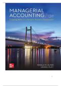TEST BANK FOR Managerial Accounting&colon; Creating Value in a Dynamic Business Environment&comma; 13th Edition by Ronald Hilton and David Platt ISBN&colon; 978-1264445820 COMPLETE GUIDE ALL CHAPTERS COVERED 100&percnt; VERIFIED A&plus; GRADE ASSURED&excl;&excl;&excl;&excl;NEW LATEST UPDATE&excl;&excl;&excl;&excl;&excl;