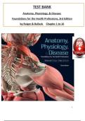 Anatomy&comma; Physiology&comma; & Disease&colon; Foundations for the Health Professions &lpar;3rd Edition&rpar; &ndash; Roiger & Bullock &vert; Complete Test Bank Chapters 1&ndash;16