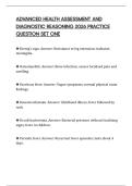 ADVANCED HEALTH ASSESSMENT AND DIAGNOSTIC REASONING 2026 PRACTICE QUESTION SET ONE