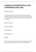 ADVANTAGE FOR PATHOPHYSIOLOGY 2026 COMPREHENSIVE STUDY GUIDE