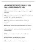 ADVANTAGE FOR PATHOPHYSIOLOGY 2026 FULL COURSE ASSESSMENT PACK